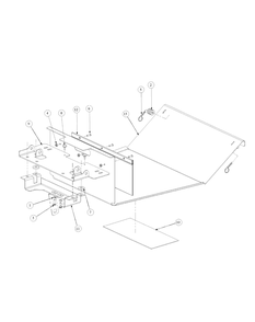 Floor Panel Assembly Diagram and Parts List for M48-HN 53BB5E6V750-20-HP-OHV Cub Cadet Lawn Tractor